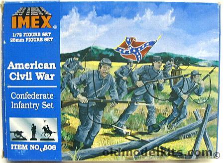 IMEX 1/72 American Civil War Confederate Infantry, 506 plastic model kit